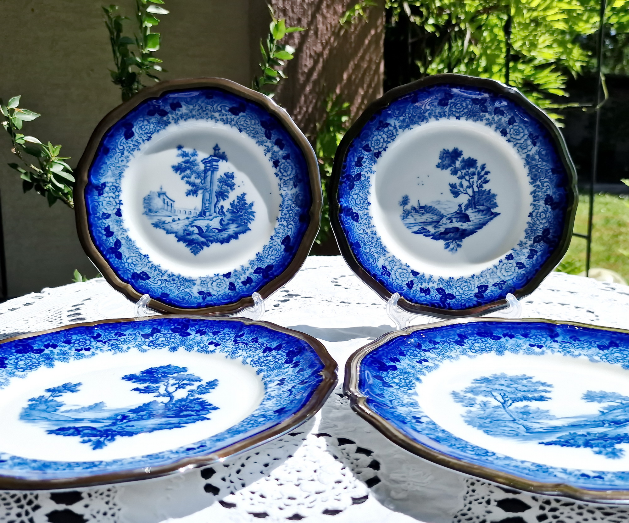 1952 ROSENTHAL Decorative Plate – Cobalt Blue China – Chippendale